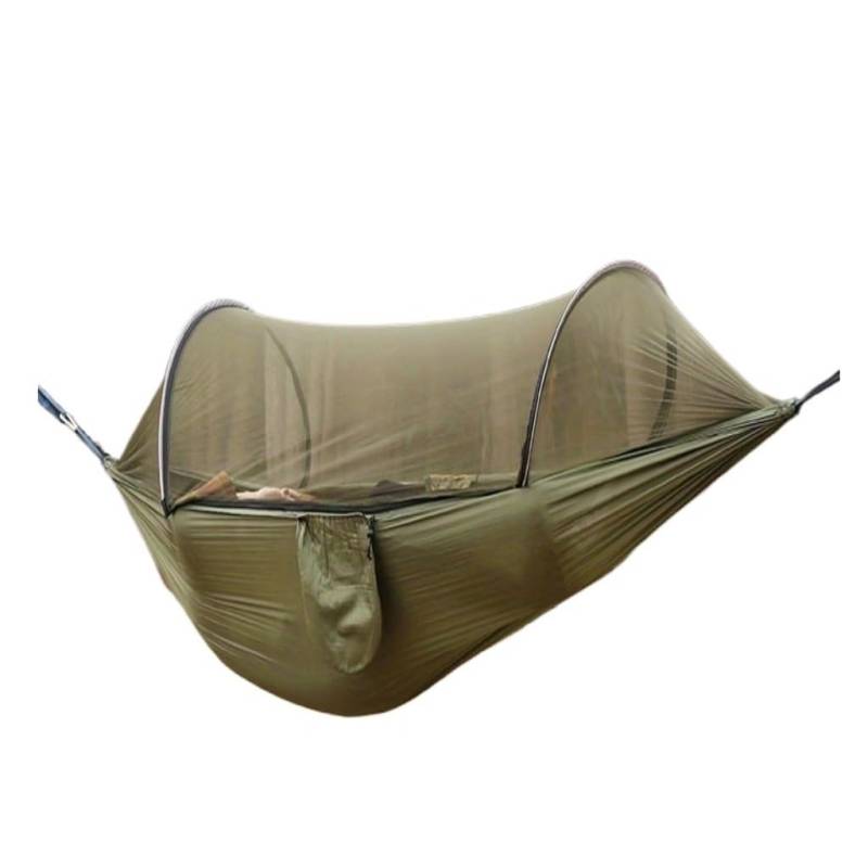 Hängematte Im Freien Anti-Mücken-Hängematte for Den Außenbereich, Doppelte Anti-Überschlag-Insektenschutz-Hängematte, Tragbare Camping-Hängematte Hängematte(A,240 * 120cm) von XIMINGHE