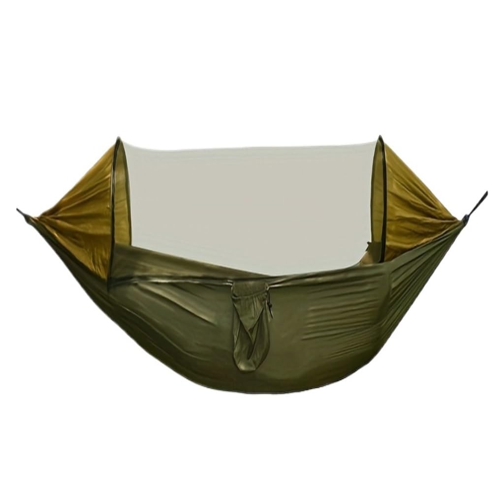 Hängematte Im Freien Automatische, Schnell Öffnende, Tragbare Moskitonetz-Nylon-Hängematte, Nylon-Stoffstrebe, Outdoor-Anti-Mücken-Hängematte Hängematte(Green) von XIMINGHE