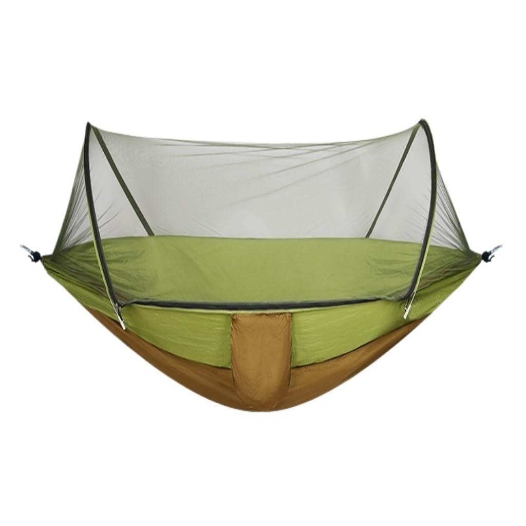 Hängematte Im Freien Hängematte Im Freien, Anti-Mücken- Und Insektenschutz, Tragbare Schaukel, Outdoor-Camping, Camping Mit Moskitonetz, Niedlich Hängematte(Brown,S) von XIMINGHE