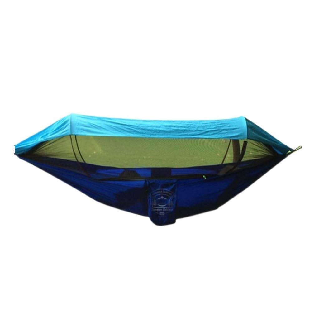 Hängematte Im Freien Moskitonetz-Hängematte, Outdoor-Camping, Vollautomatische, Schnell Zu Öffnende Hängematte, Sonnenschutz, Anti-Mücken-Hängematte for Den Außenbereich Hängematte(Blue) von XIMINGHE