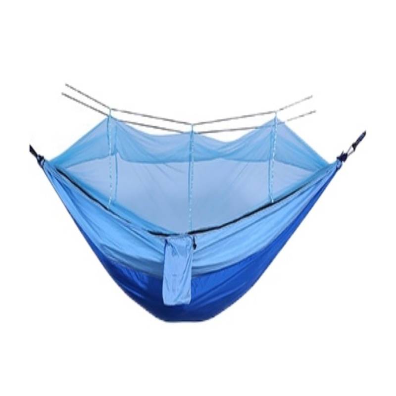 Hängematte Im Freien Outdoor Camping Moskitonetz Hängematte Nylon Fallschirm Stoff Hängematte mit Moskitonetz Outdoor Schaukel Hängematte Hängematte(B) von XIMINGHE