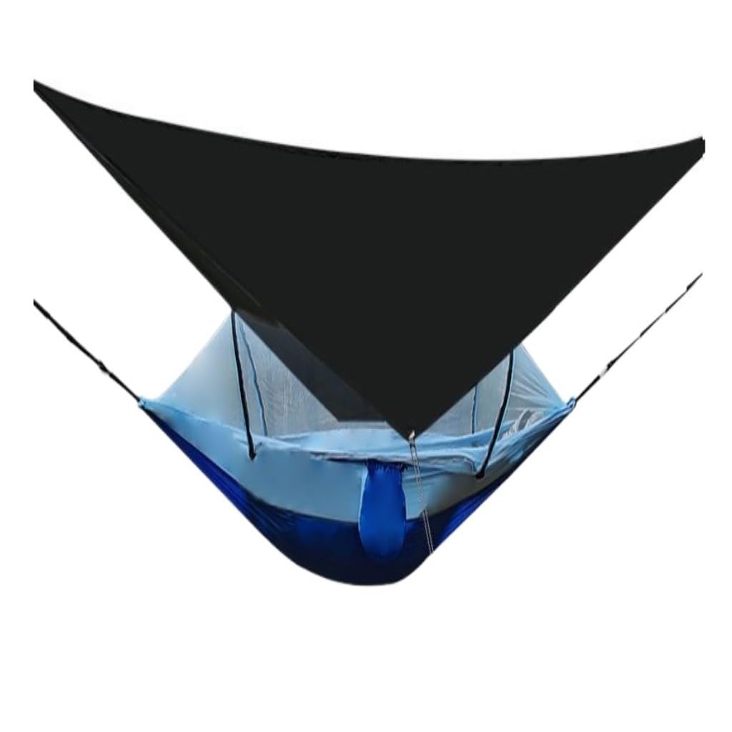 Hängematte Im Freien Schnell Zu Öffnende Moskitonetz-Hängematte, Outdoor, Anti-Überschlag, Einzel- Und Doppel-Outdoor-Camping, Anti-Mücken Hängematte(Blue,C) von XIMINGHE