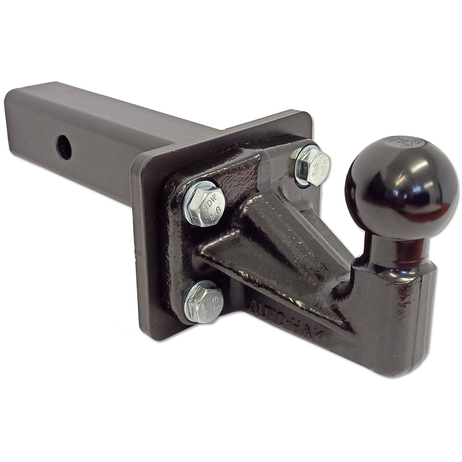 XIMPLIO Adapter Heavy Duty Einschub für AHK-Bock für US-Aufnahme 2“ US-Anhängerzugvorrichtung mit Lochbild 4 Loch - 83x56 mm (mit 4 Loch Kugelköpfe) von XIMPLIO