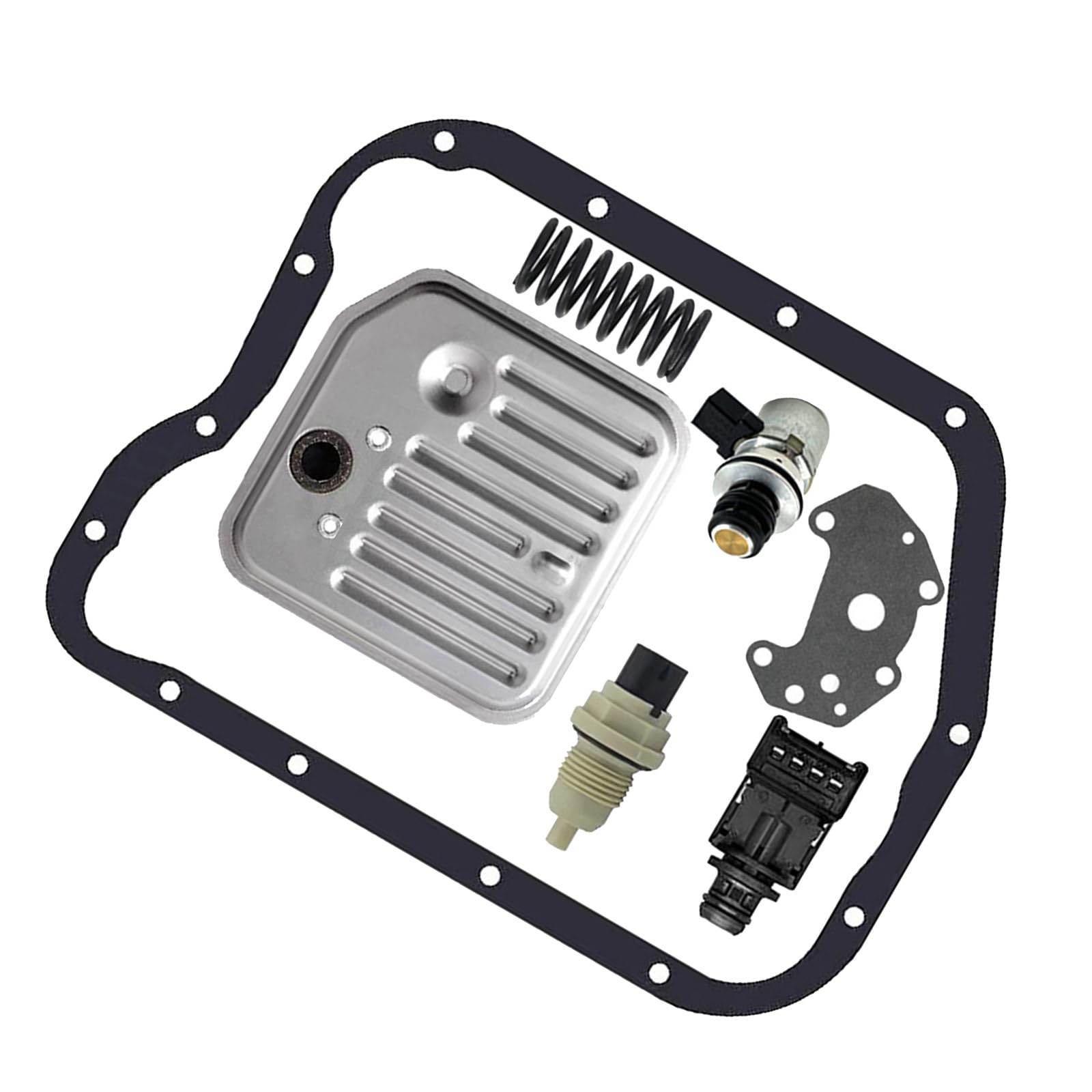 XINAJUND Upgrades Governor Druck-Magnetspule Umbau-Set mit Filterdichtung, Getriebe-Magnetventile, Gummi & Metall für Auto von XINAJUND