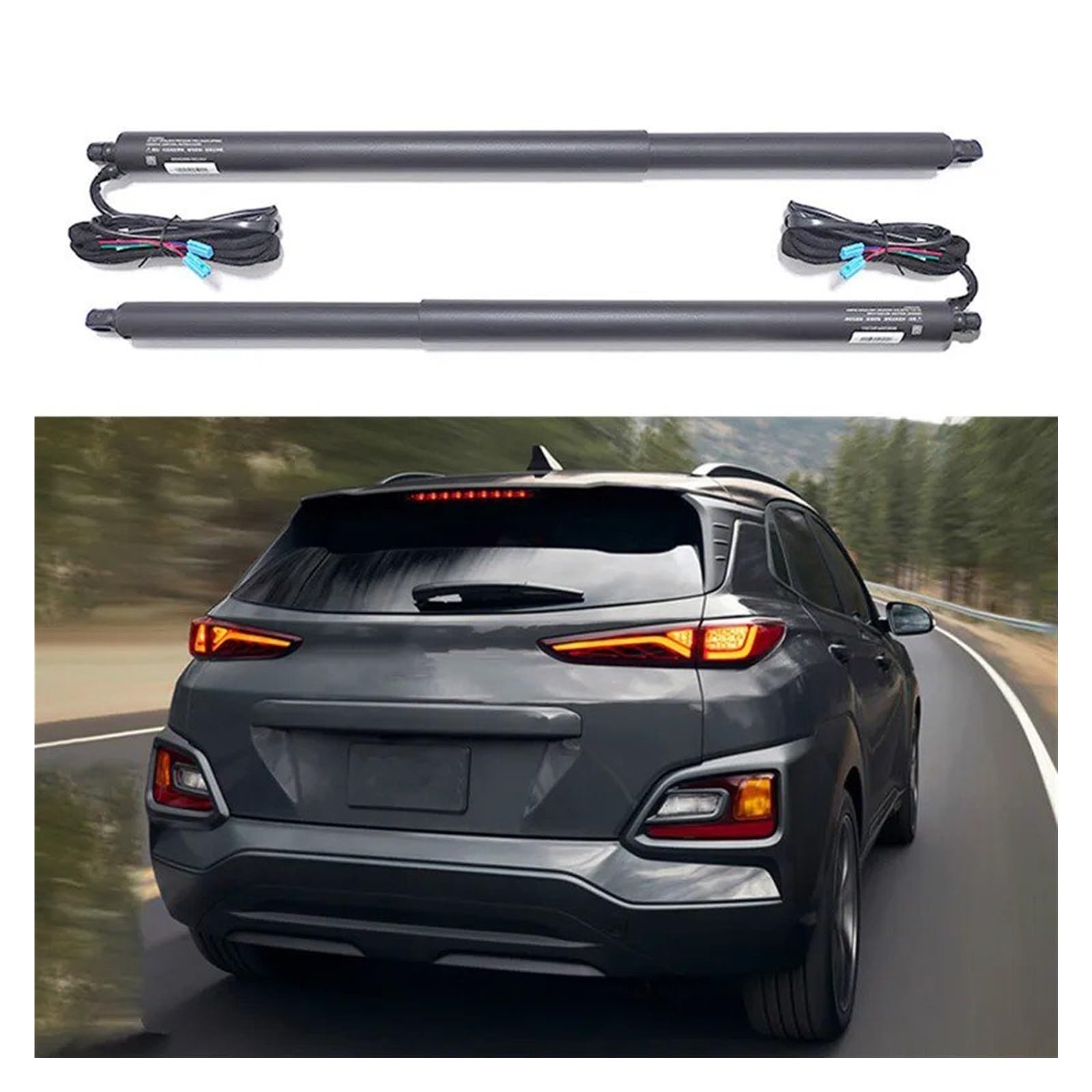 heckklappendämpfer Für Hyundai Für KONA 2019 + Intelligente Tür System Elektrische Fahrzeug Nachrüstsatz Elektrische Heckklappe gasfeder heckklappe(No Foot Sensor) von XINGCANBAIHUO