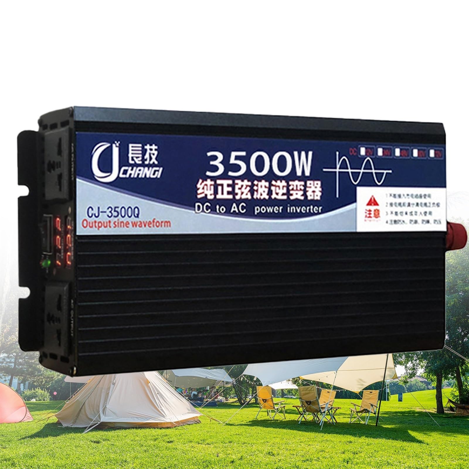 3500W 5000W 5500W 6000W 8000W Reiner Sinus KFZ Wechselrichter DC 12V 24V 48V 60V 72V to AC 230V Spannungswandler Pure Sine Wave Power Inverter Konverter Voltage Converter Adapter Transformator(3500W,6 von XINGSHANG