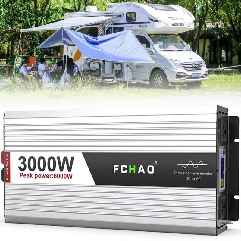 5000W 6000W 8000W 10000W Reiner Sinus Wechselrichter Spitzenleistung 12V 24V 48V auf 230V 240V Auto Spannungswandler Kfz Inverter Umwandler Stromwandler Konverter Voltage Converter Transformator(3000W von XINGSHANG