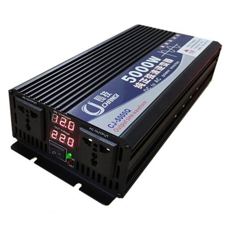 Pure Sine Wave Inverter 3500W 4000W 5000W 5500W Reiner Sinus Wechselrichter Auto Spannungswandler 12V 24V 48V 60V 72V auf 220V 230V KFZ Konverter Voltage Converter Transformator Adapter Umwandler(5000 von XINGSHANG