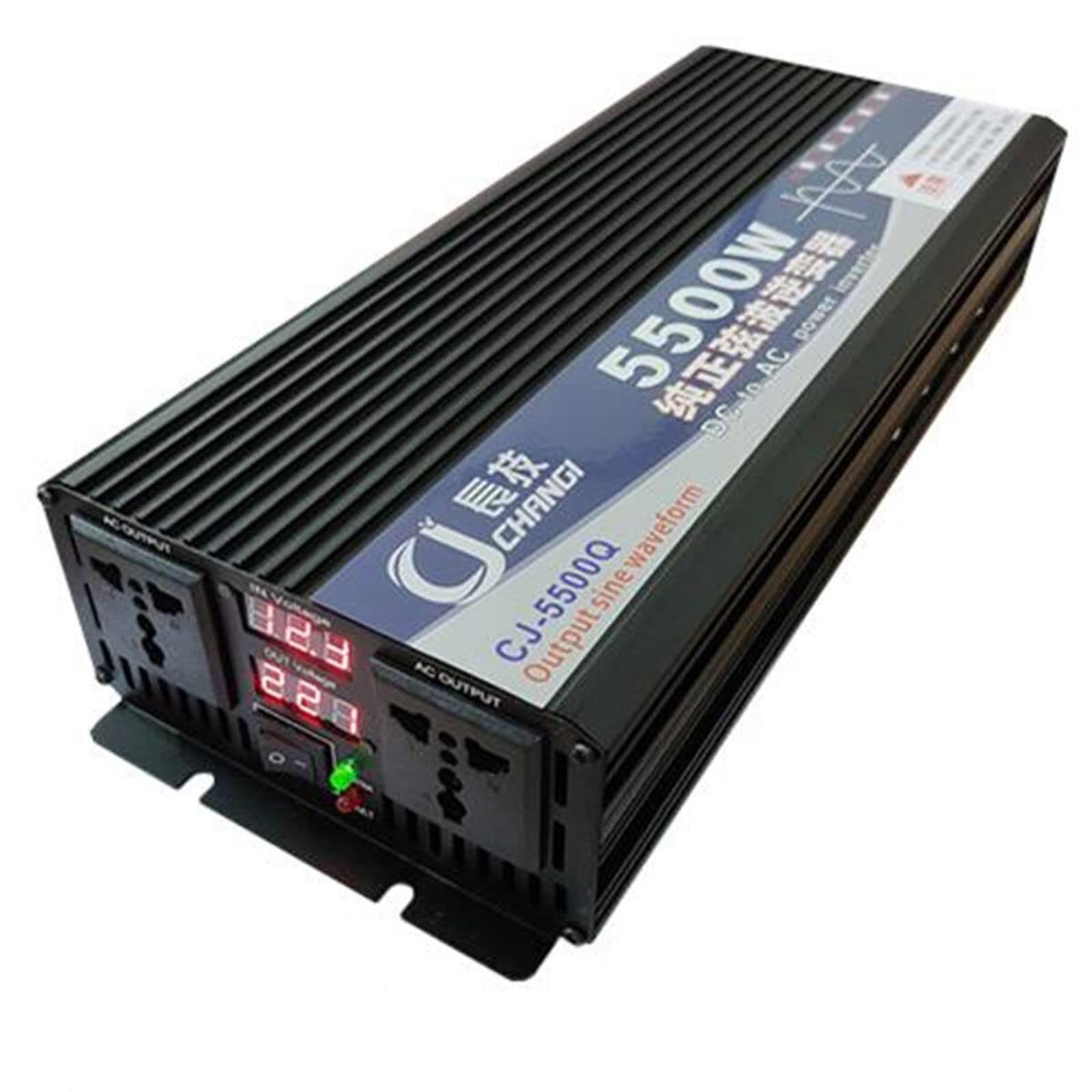 Pure Sine Wave Inverter 3500W 4000W 5000W 5500W Reiner Sinus Wechselrichter Auto Spannungswandler 12V 24V 48V 60V 72V auf 220V 230V KFZ Konverter Voltage Converter Transformator Adapter Umwandler(5500 von XINGSHANG