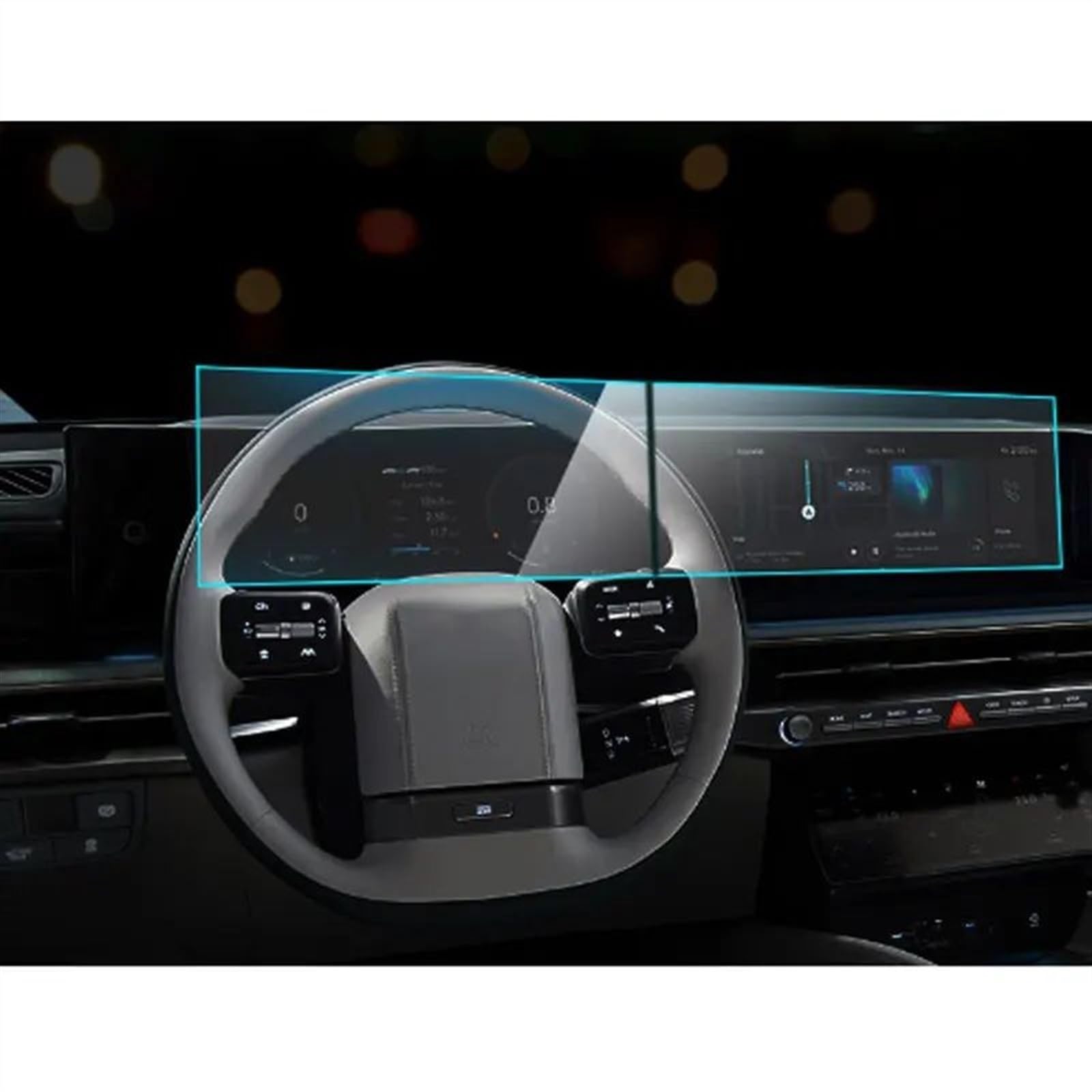 XINWELZ Kompatibel Mit Hyundai Für Grandeur 2023 Auto-GPS-Navigationsdisplay Schutzfolie PET-Displayschutz Auto Navi-Schutzfolie von XINWELZ