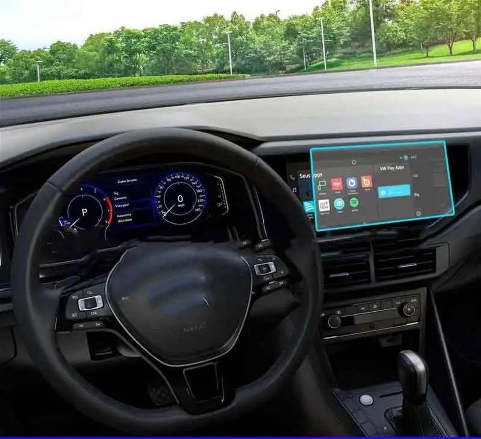 XINWELZ Kompatibel Mit VW Für Virtus 2022 10,1 Zoll Auto-GPS-Navigation Displayschutzfolie Aus Gehärtetem Glas Auto Navi-Schutzfolie von XINWELZ