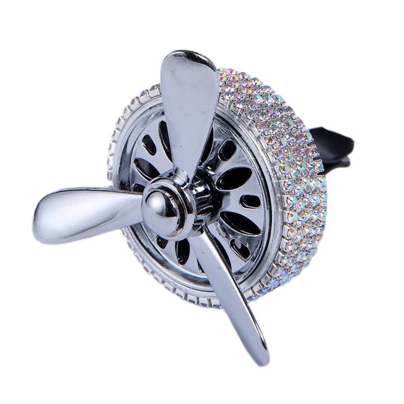 XINgjyxzk Kristall Luft Aromatherapie Clip Für Kreative Parfüm Diffusor Air Vent Rotierenden Propeller Auto Zubehör Souvenir Geschenk von XINgjyxzk