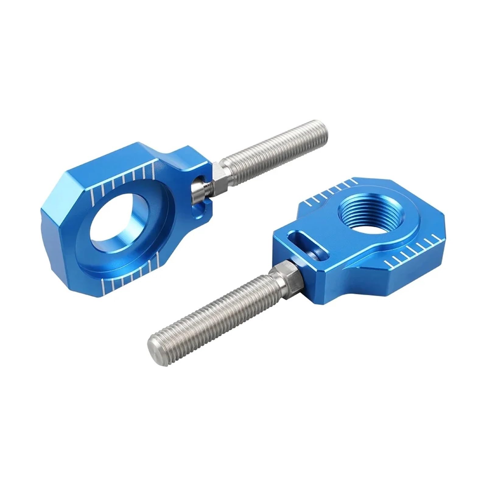 XIOKLM 20 mm Hinterachsblock-Kettenversteller, kompatibel mit SX SX-F EXC EXC-F XC XC-F XC-W XCF-W 85 125 200 250 300 350 400 450 500 530 (Blauw) von XIOKLM