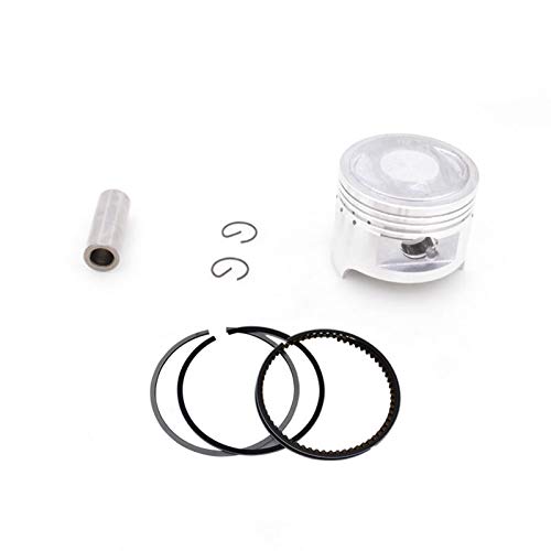 XIOSOIAHOU Kolbenring Motorrad 53,5mm Kolben 14mm Pin Ringdichtungsset für Qingqi für Suzuki QS110 FD110 QS FD 110 110cc EGINE Ersatzteile (Color : Piston kit) von XIOSOIAHOU