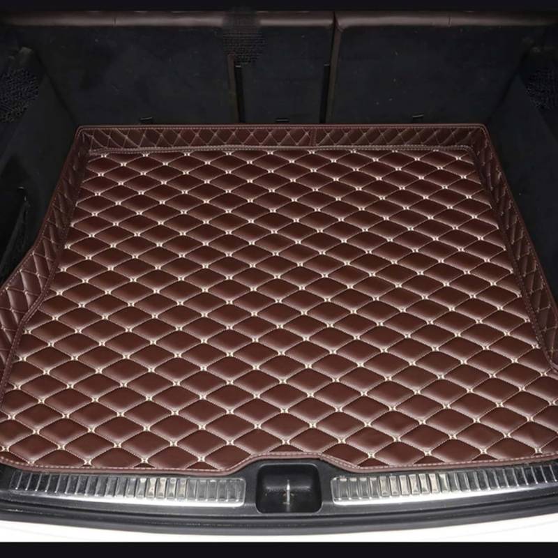 Auto Kofferraum Schutzmatte für Citroen Picasso 2007, Anpassen Leder Kofferraumwanne Cargo Wasserdicht Kratzfeste Staubdicht Interieur Zubehör,G/Coffee von XIUDAM