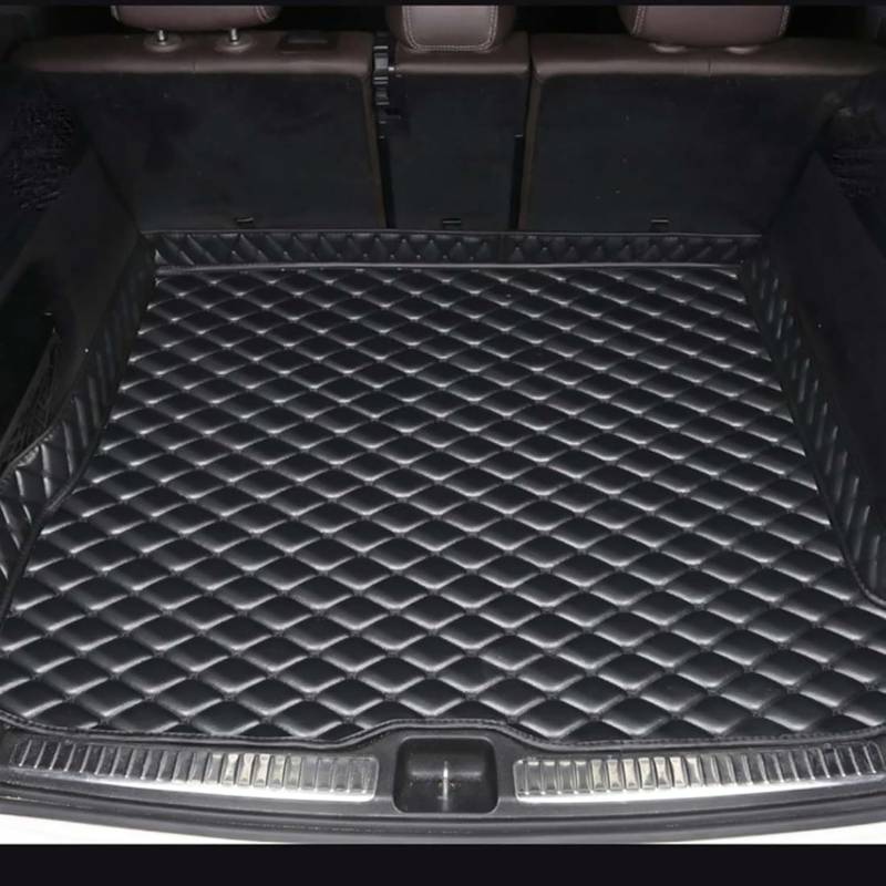 Auto Kofferraum Schutzmatte für Land Rover Discovery Sport(5seats) 2016-2021 2022 2023, Anpassen Leder Kofferraumwanne Cargo Wasserdicht Kratzfeste Staubdicht Interieur Zubehör,A/Black von XIUDAM