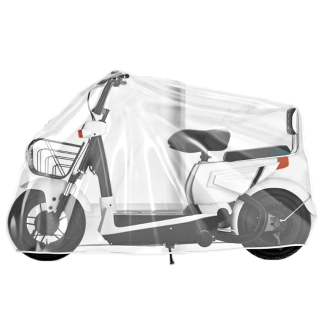 XIWJLWO Motorradplane, wasserdichte, staubdichte und UV-beständige Motorradabdeckung, Outdoor-Plane für Mopeds von XIWJLWO