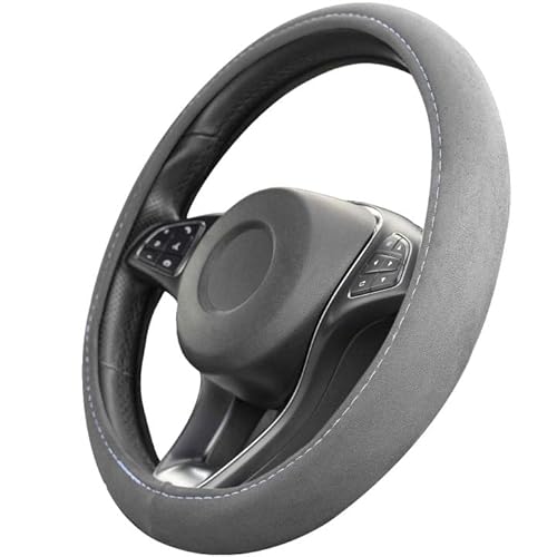 Lenkradbezug für Peugeot 107 3-Door 2008-2012, Auto Lenkradhülle Warm, Lenkradschutz Lenkrad Abdeckung Teleskop Lenkrad Abdeckung (37-39 cm) von XIYUANFA