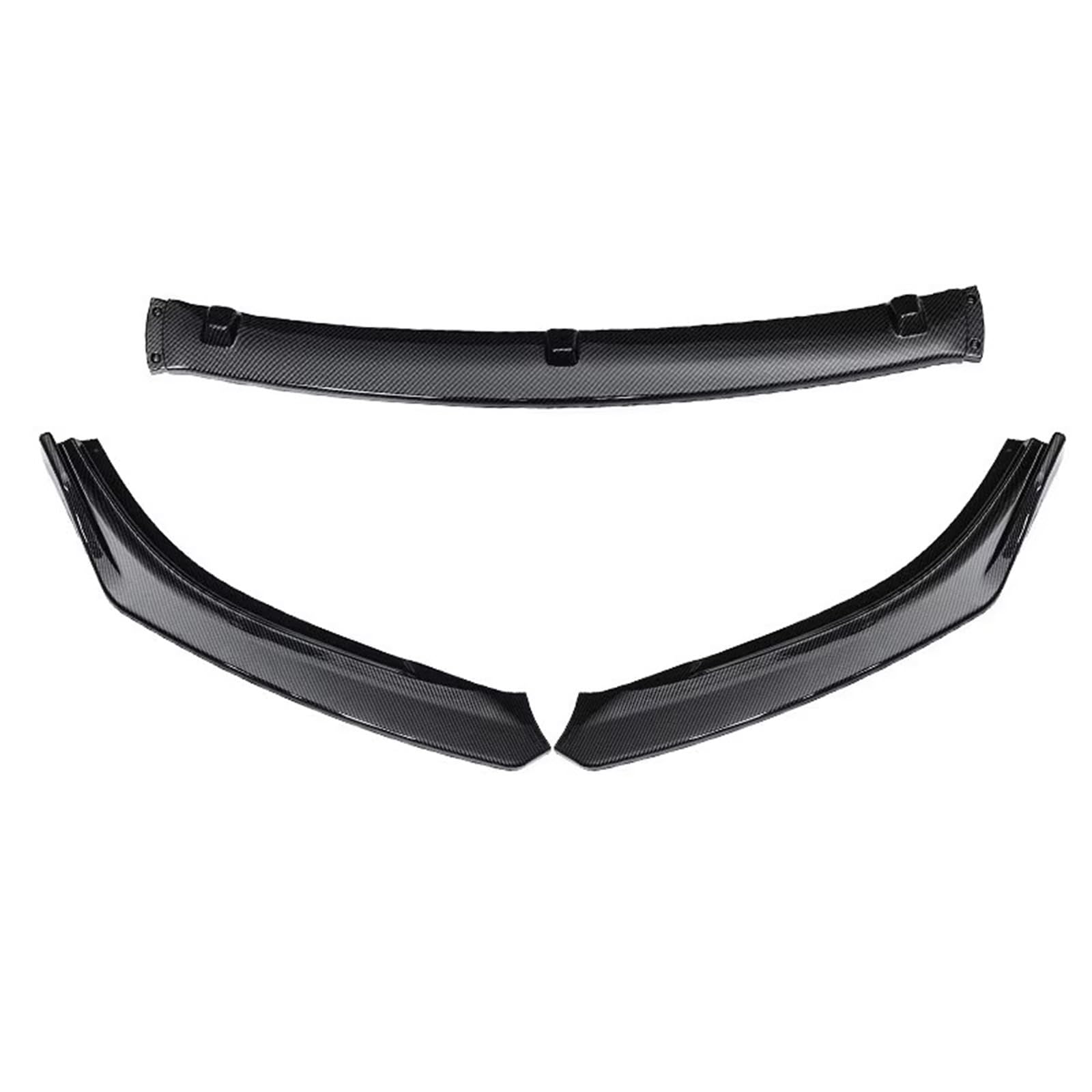 Auto Frontspoiler 3PCS Auto Front Stoßstange Splitter Lip Diffusor Körper Kit Spoiler Schutz Für Mazda 6 Für Atenza 2014 2015 2016 2017 2018 Auto Front Bumper Lip Body Kit(Carbon Fiber Look) von XJJLYQ