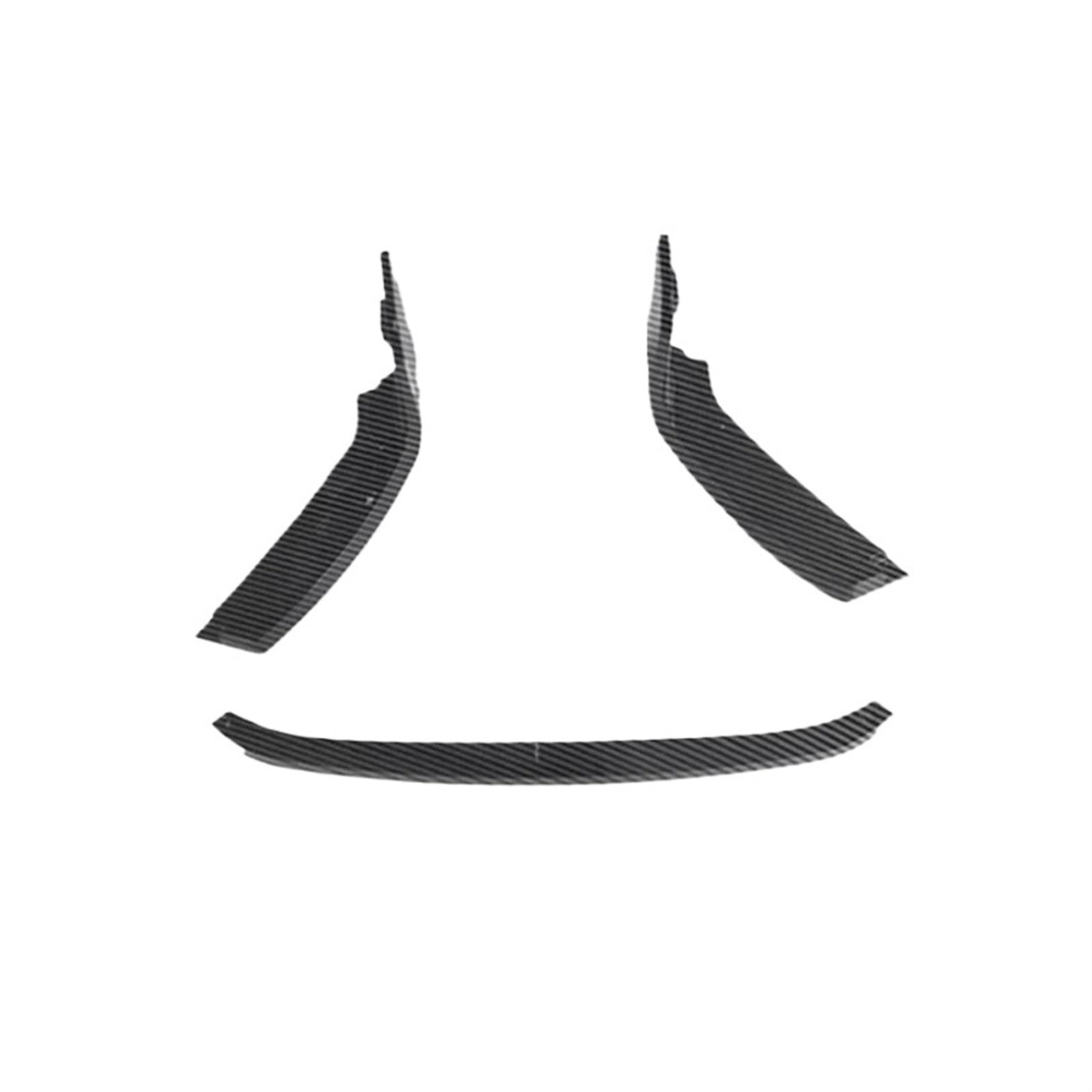 Auto Frontspoiler 3Pcs Auto Frontschürze Spoiler Splitter Lip Unteren Schutz Klinge Splitter Schutz Abdeckung Für 2-Serie Für M2 Für G87 2023-2024 Auto Front Bumper Lip Body Kit(Carbon Look) von XJJLYQ