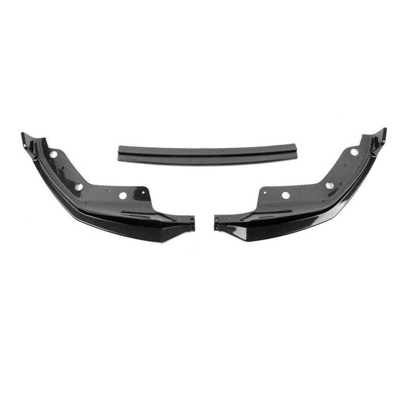 Auto Frontspoiler Auto Front Lip Splitter Spoiler Diffusor Auto Styling Body Kit Für 3-Serie Für G20 Für G28 2019 2020 2021 Auto Front Bumper Lip Body Kit(Carbon Black) von XJJLYQ