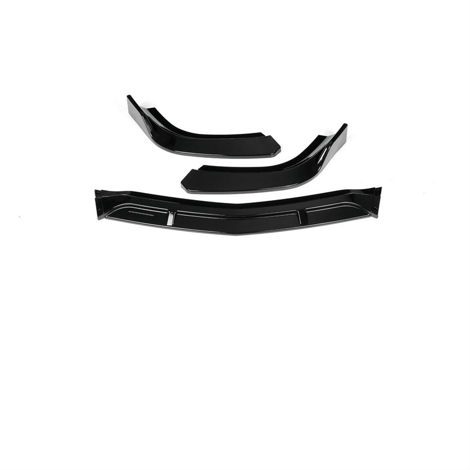 Auto Frontspoiler Auto Front Lip Splitter Spoiler Schutz Für Benz Für W204 Für C180 Für C200 Für C250 Für C300 Für C350 2012 2013 2014 Auto Front Bumper Lip Body Kit(Black) von XJJLYQ