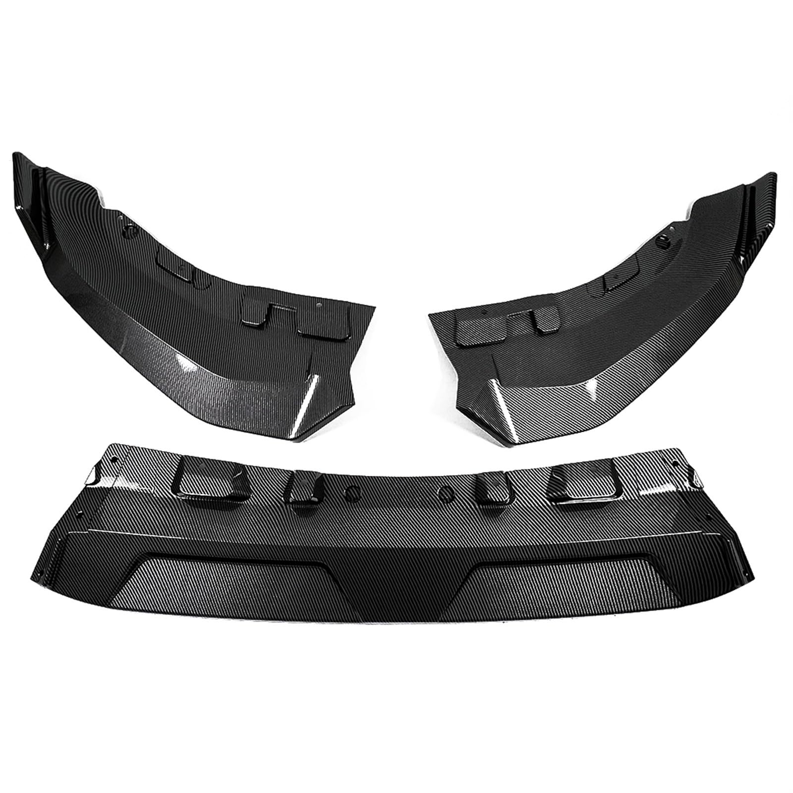 Auto Frontspoiler Front Lower Bumper Spoiler Lip Splitter Glanz Schwarz Carbon Look Auto Styling Für G07 Für X7 Für LCI 2023 2024 Auto Front Bumper Lip Body Kit(Carbon Look) von XJJLYQ