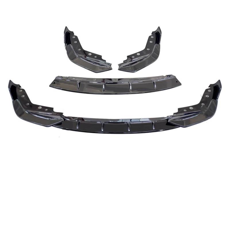 Auto Frontspoiler Frontschürze Lippe Kinn Zubehör Splitter Tuning Body Kit Spoiler Trim Für 3-Serie Für G20 Für G21 Für G28 2019 2020 2021 2022 Auto Front Bumper Lip Body Kit(Glossy Black) von XJJLYQ