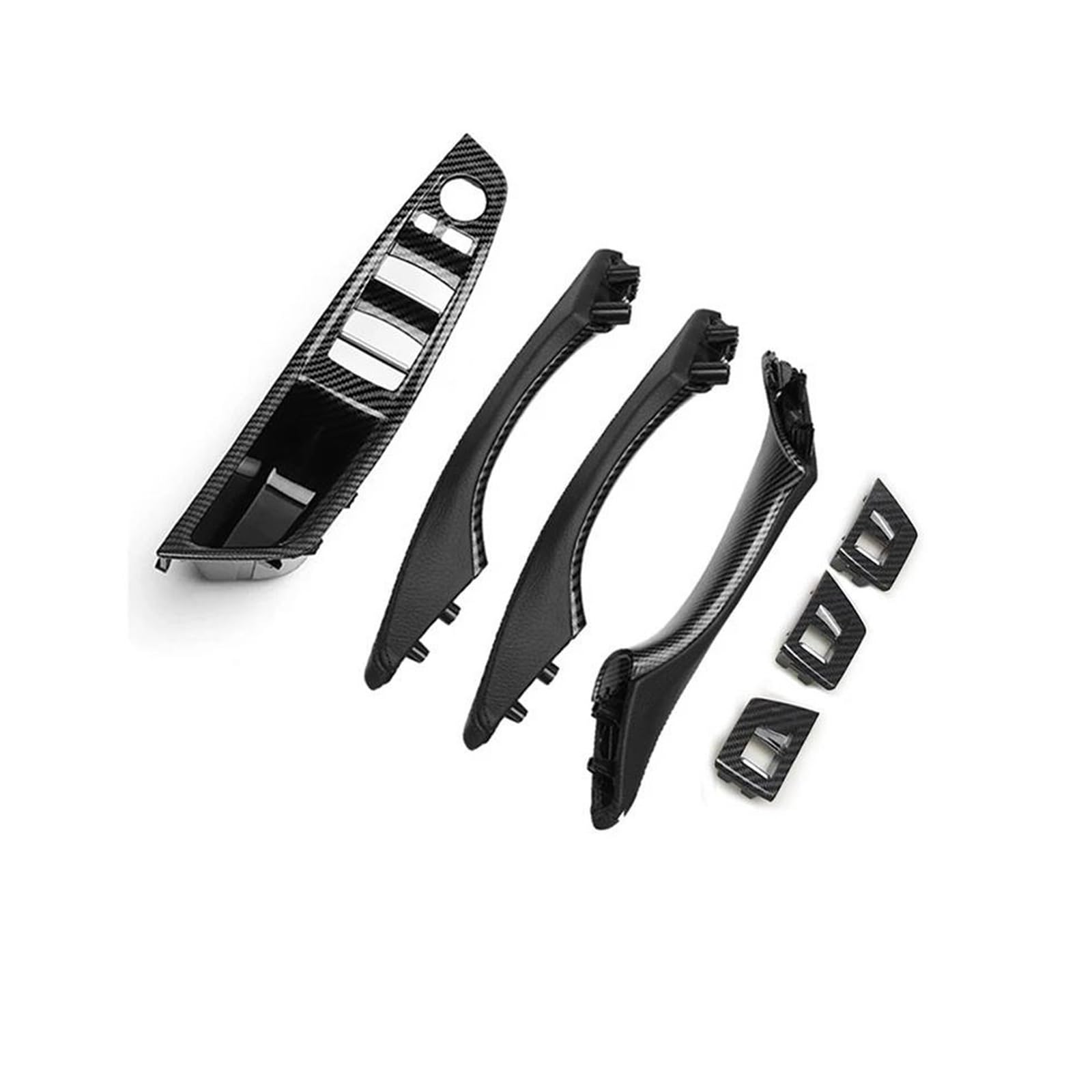 Auto Innentürgriff Für 5 Serie Für F10 520i 528i 530i 535d 535i 550i 2011-2016 Auto Türgriff Abdeckung Innen Tür Pull Türgriffabdeckung(Assembly Carbon) von XJJLYQ