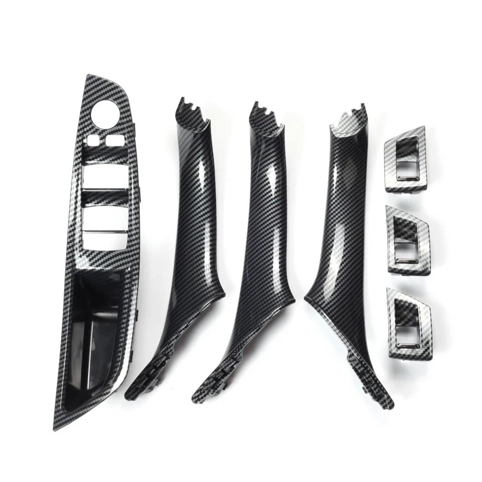 Auto Innentürgriff Für 5 Serie Für F10 Für F11 520i 523i 525i LHD Innen Tür Carbon Fiber Fensterheber Schalter Pull Griff Türgriffabdeckung von XJJLYQ