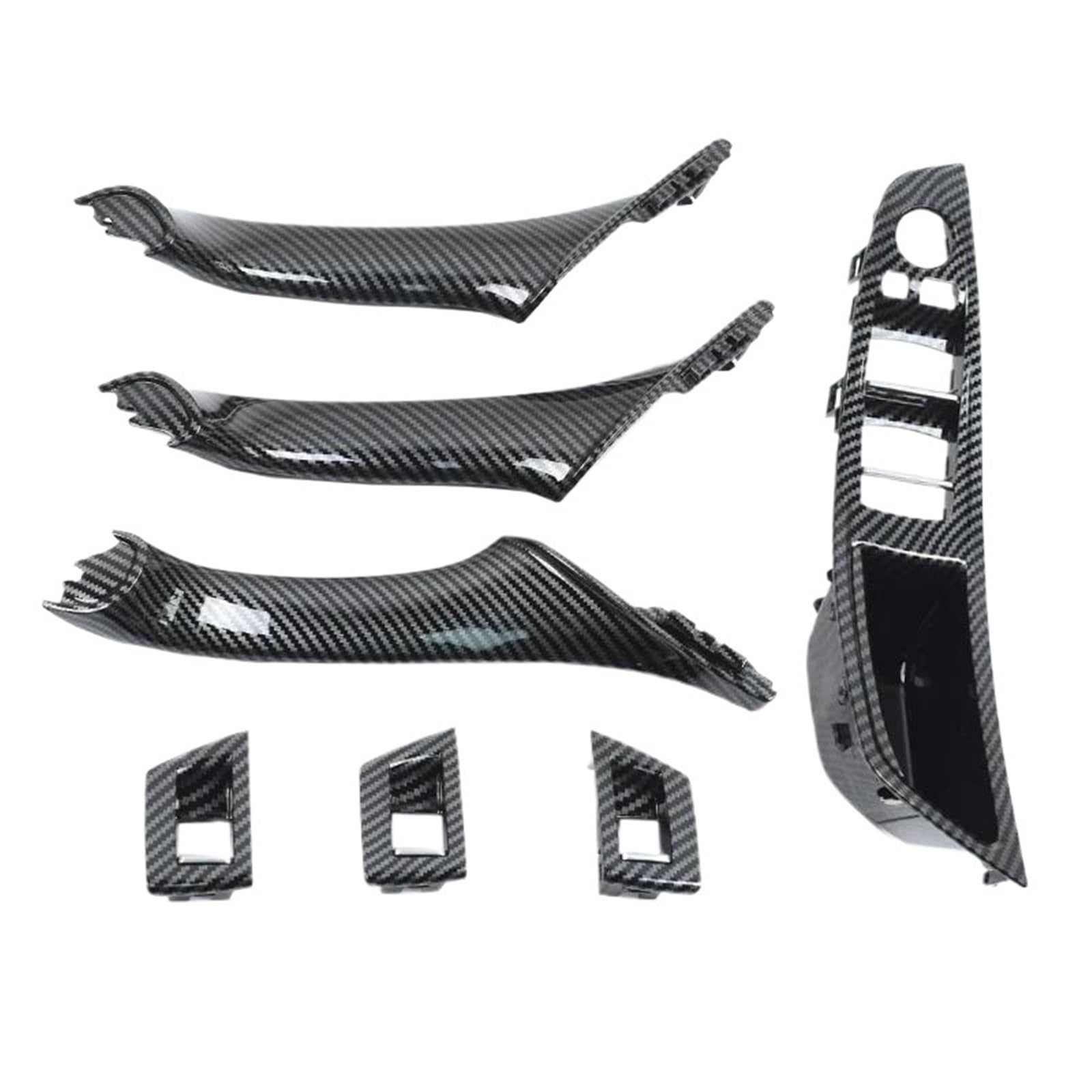 Auto Innentürgriff Für 5 Serie Für F10 Für F11 Für F18 520i 523i 525i 528i 535i LHD RHD Innen tür Pull Griff 7PCS Set Türgriffabdeckung(RHD Inside Set) von XJJLYQ