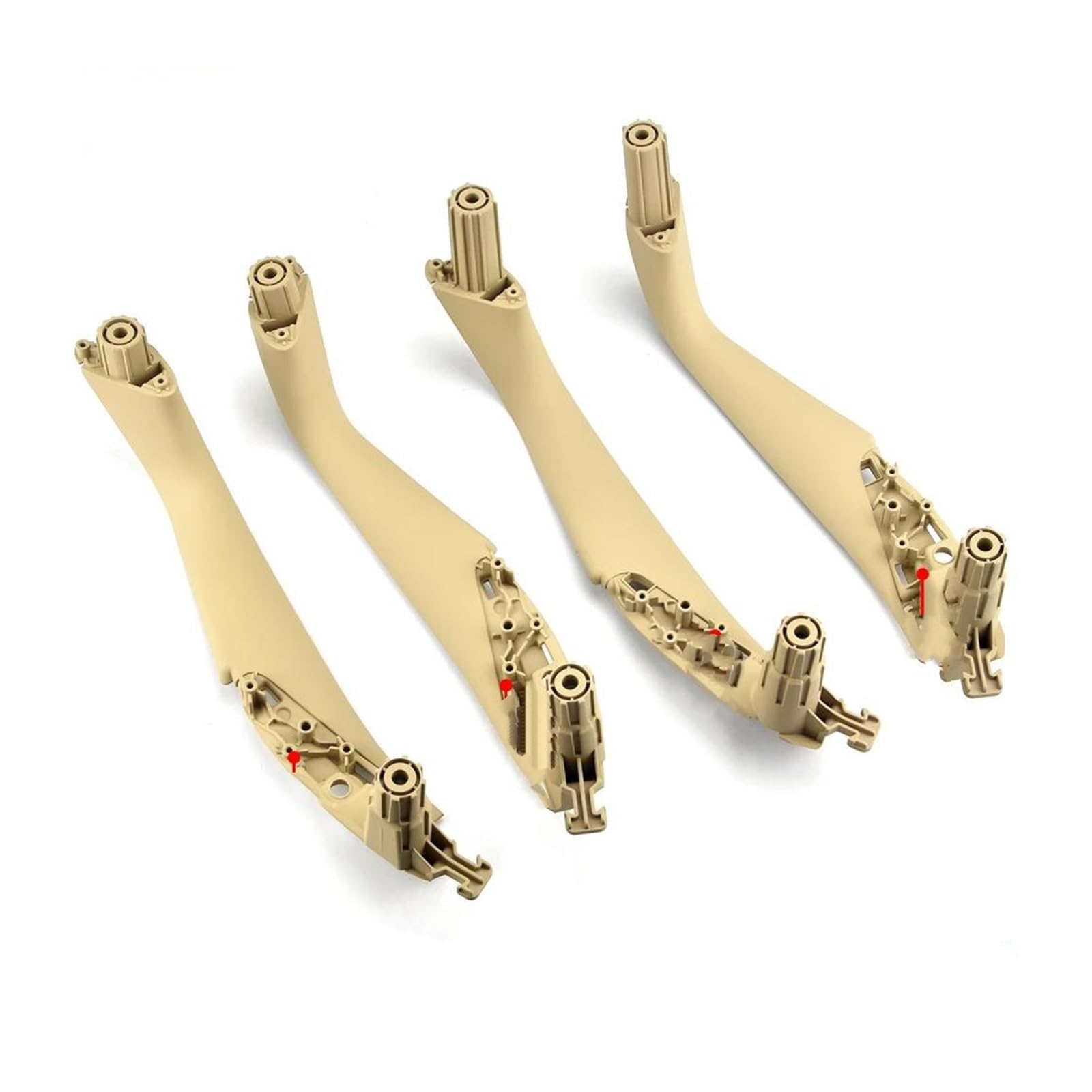 Auto Innentürgriff Für 5 Serie Für G30 Für G31 Für G38 Für F90 Innen Auto Links Rechts Türgriff Innen Panel Trim Türgriffabdeckung(Beige Fiber Set) von XJJLYQ