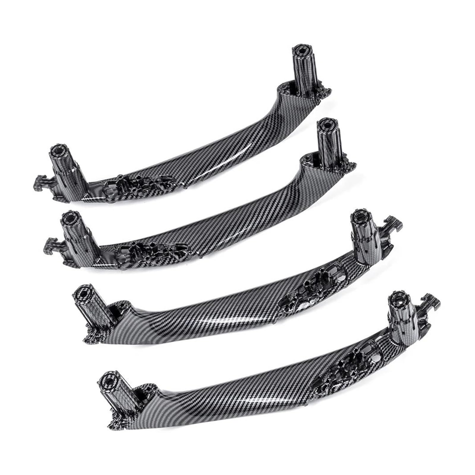 Auto Innentürgriff Für 5 Series Für G30 Für G31 Für G38 520i 530i 2018 2019 2020 2021 4Pcs Auto Innen Tür Innen Griff Carbon Faser Türgriffabdeckung von XJJLYQ