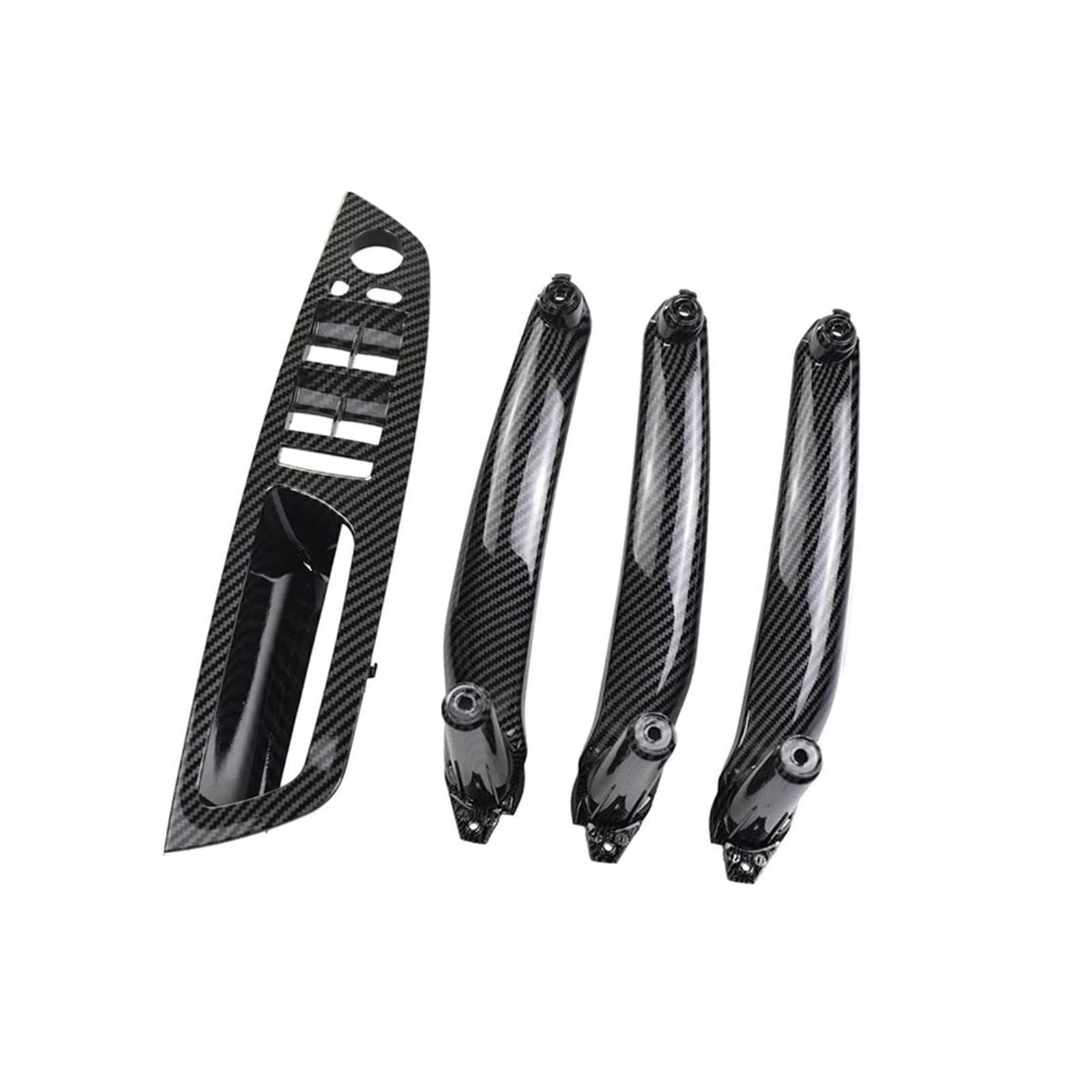 Auto Innentürgriff Für E70 Für E71 Für X5 Für X6 2007 2008 2009-2014 LHD Auto Vorne Hinten Innen Tür Griff Innere Panel Pull Trim Türgriffabdeckung(Carbon Fibre 4PCS) von XJJLYQ