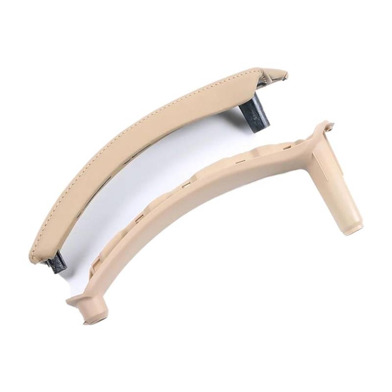 Auto Innentürgriff Für E70 Für X5 Für E71 Für E72 Für X6 SAV 1Pcs Auto Rechts Innen Tür Panel Griff Pull Trim Abdeckung Türgriffabdeckung(with Skin Beige) von XJJLYQ