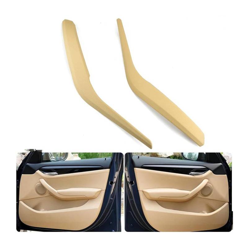 Auto Innentürgriff Für X1 Für E84 2010-2016 Auto Innen Tür Panel Griff Pull Trim Abdeckung Auto Innen Tür Griffe Abdeckungen Türgriffabdeckung(Beige-2PCS) von XJJLYQ