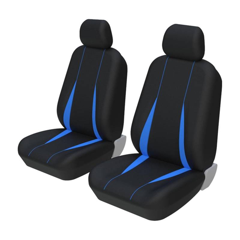 Autositzbezug 5-Sitzer-Autositzbezüge Komplett Hinten Universell Für LKW SUV Für Nissan Für Pulsar Vordere Autositzbezüge(2 Piece Blue Covers) von XJJLYQ