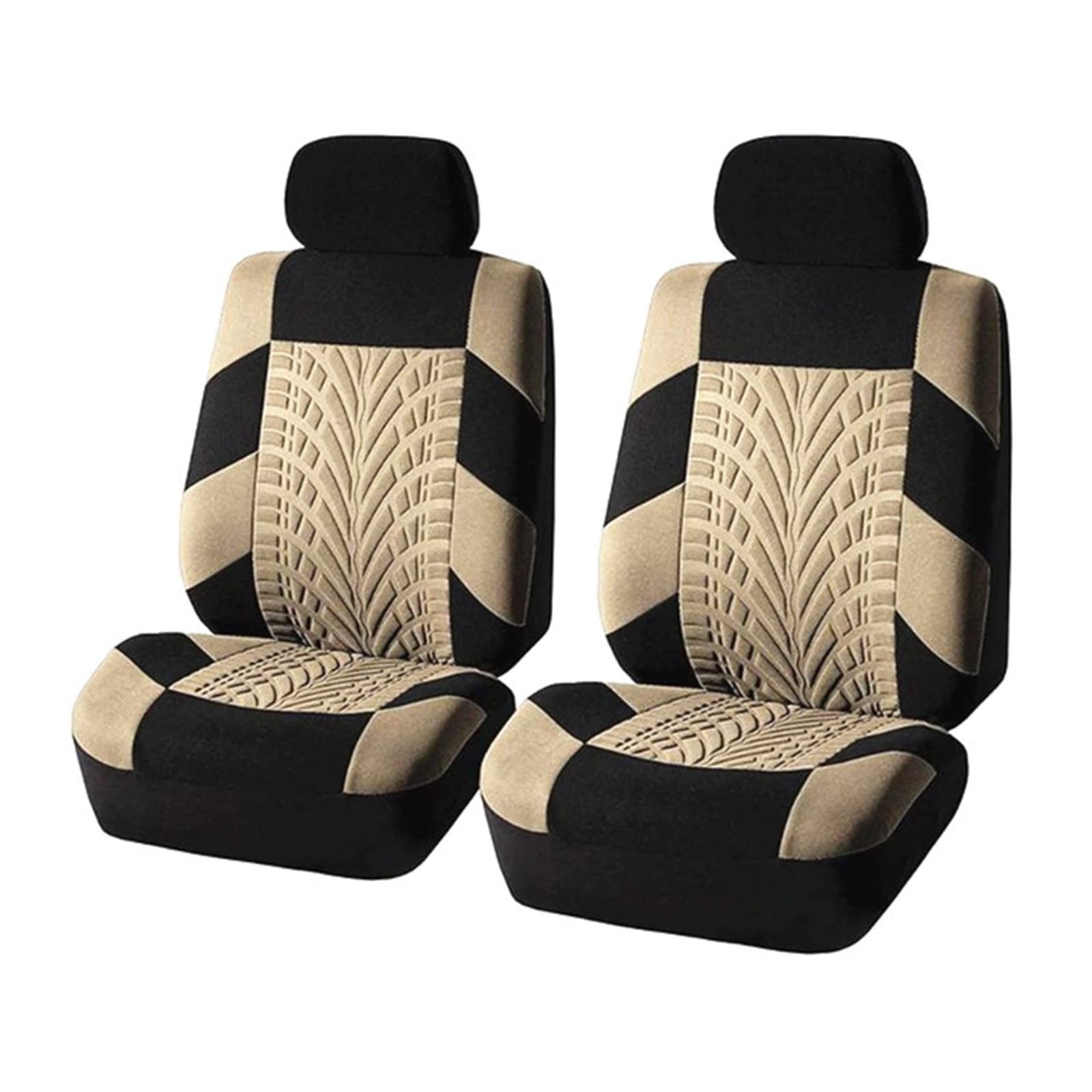 Autositzbezug Auto Sitzbezug Set Seat Protector Für Nissan Für Qashqai Für X Trail Für 350z Für Altima Für Juke Für Lannia Für Nv200 Vordere Autositzbezüge(2Seats-Beige) von XJJLYQ