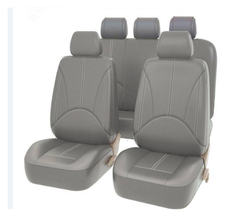 Autositzbezug Universal Full Set Auto Sitzbezug Für CRV Für Fit Für Civic Auto Protector Zubehör Für Die Meisten Für Limousinen Für Vans SUVs LKW Vordere Autositzbezüge(5pcs-Grey) von XJJLYQ