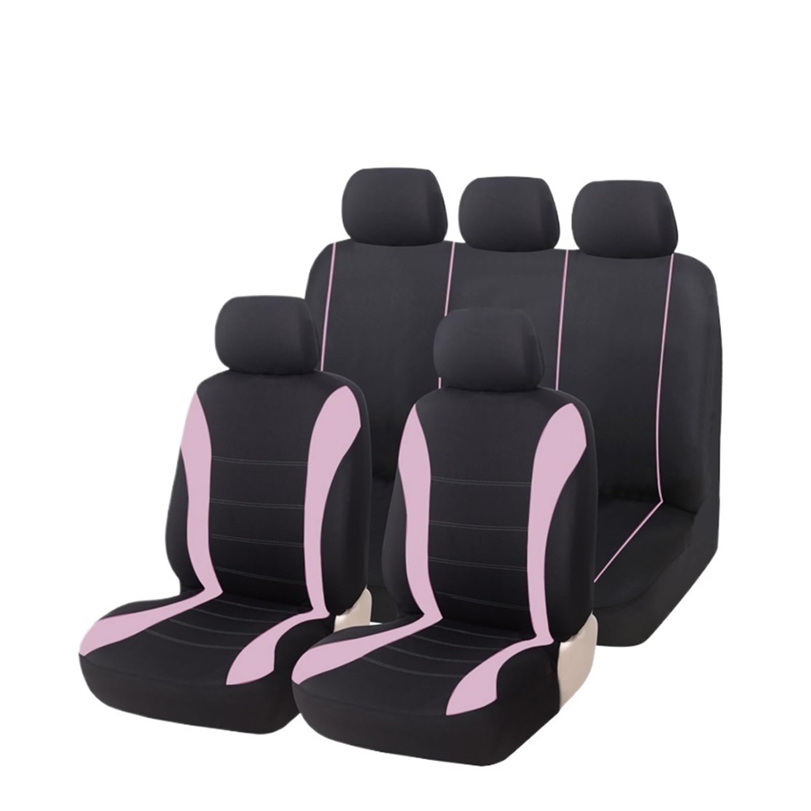 Autositzbezug Universelles Auto-Vordersitzbezug-Schutz-Set Für Vauxhall Für Corsa Vordere Autositzbezüge(PINK) von XJJLYQ