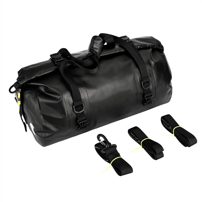 Motorradtasch Für Abenteuer Motor Fall Sattel Rücksitz Motorrad Seite Box Tasche 1 Stück 20L Regendicht Pannier Gepäck Motorrad Satteltasche(20L-Black 1 Piece) von XJJLYQ