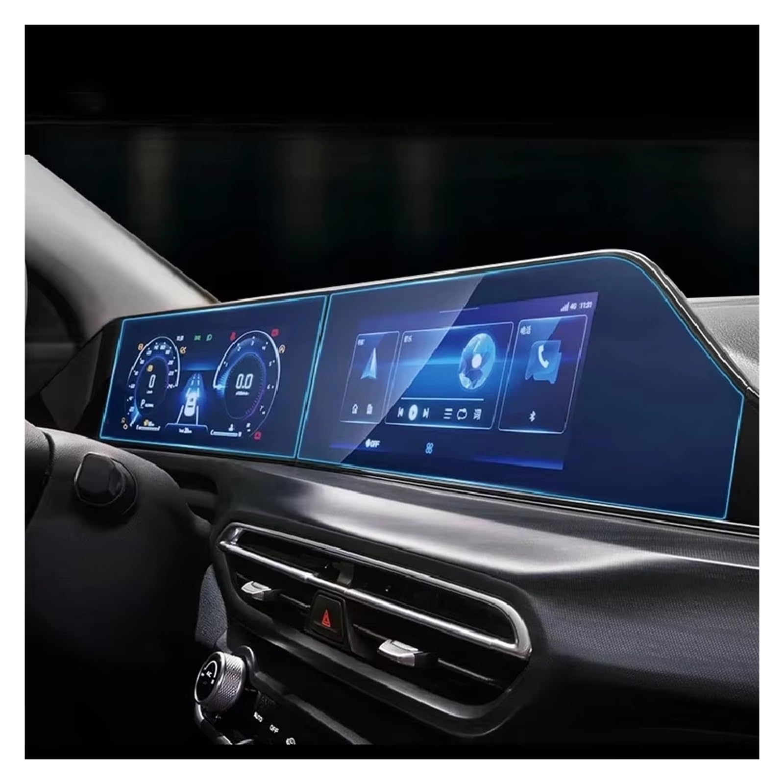 Navigation Schutzfolie Auto GPS Navigation Film LCD Bildschirm Gehärtetes Glas Schutz Film Für Changan Für Eado Für Plus 2020 2021 2022 Digital Cockpit Schutzfolie von XJJLYQ