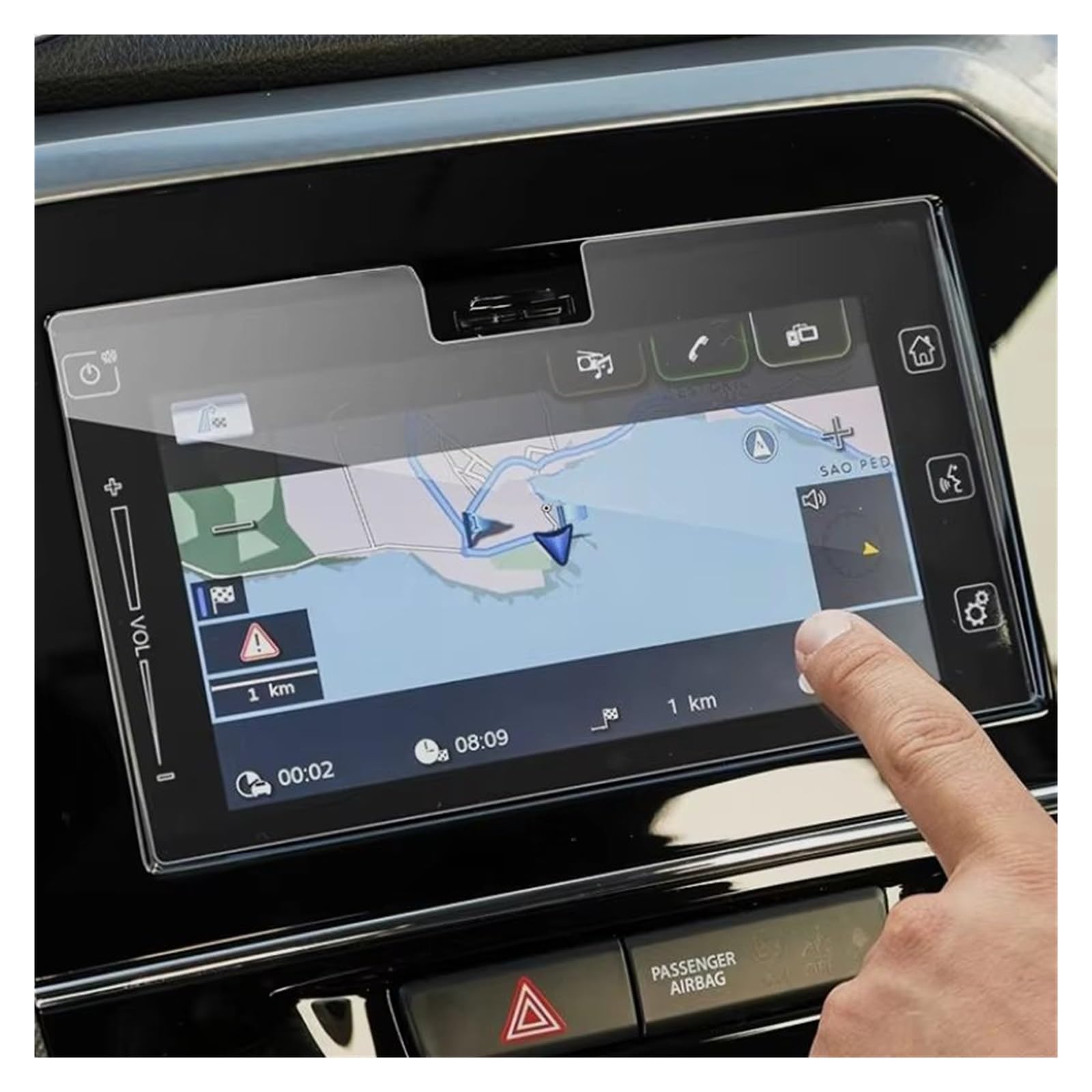 Navigation Schutzfolie Auto Radio GPS Navigation Bildschirm Gehärtetes Glas Stahl Schutz Film Für Suzuki Für Vitara 2016 2017 2018 2019 Digital Cockpit Schutzfolie von XJJLYQ
