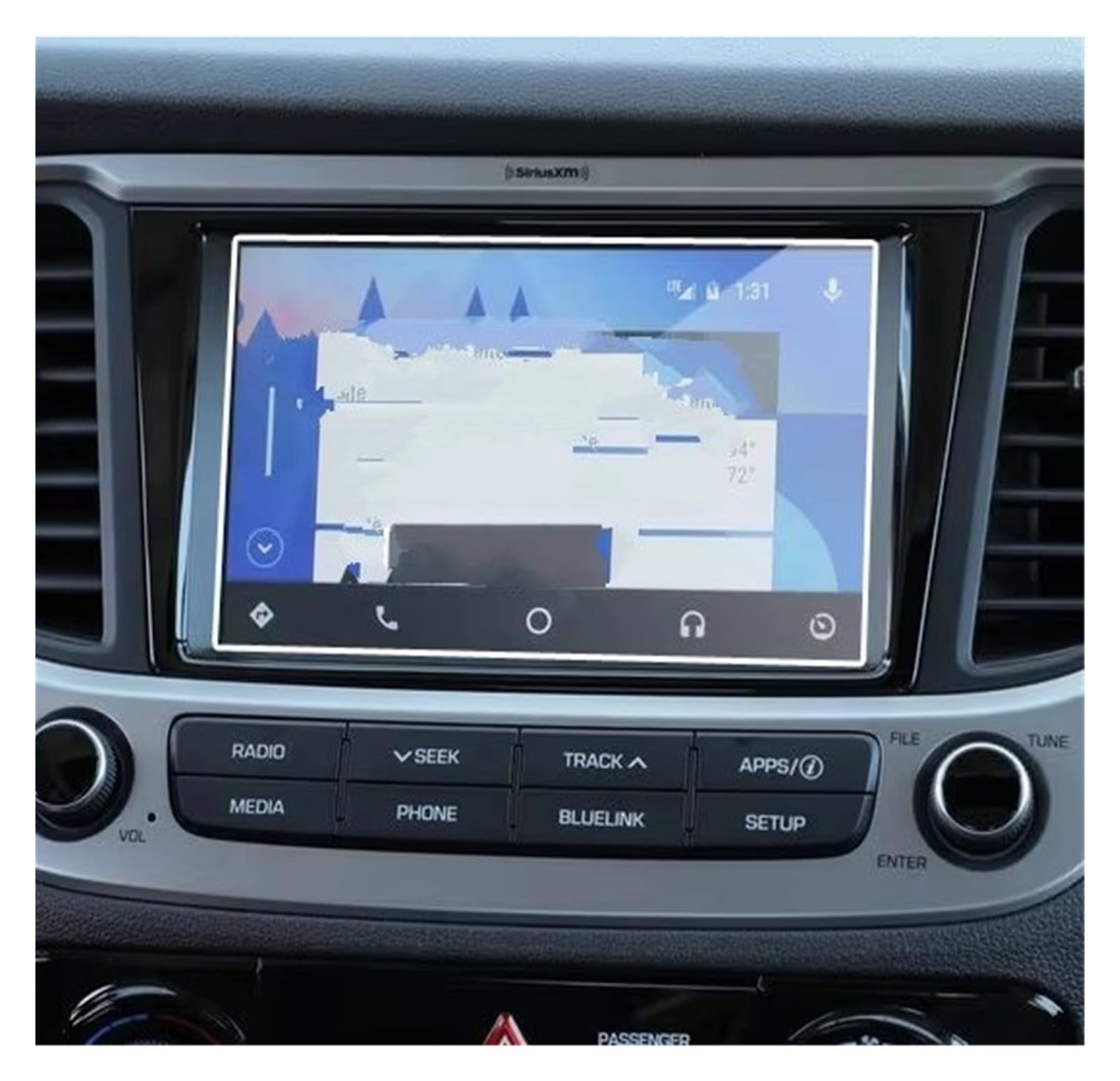 Navigation Schutzfolie Für Hyundai Für Accent Für Limousine 2018 2019 2020 2021 GPS Navigation Bildschirm Stahl Control Bildschirm Film Digital Cockpit Schutzfolie von XJJLYQ