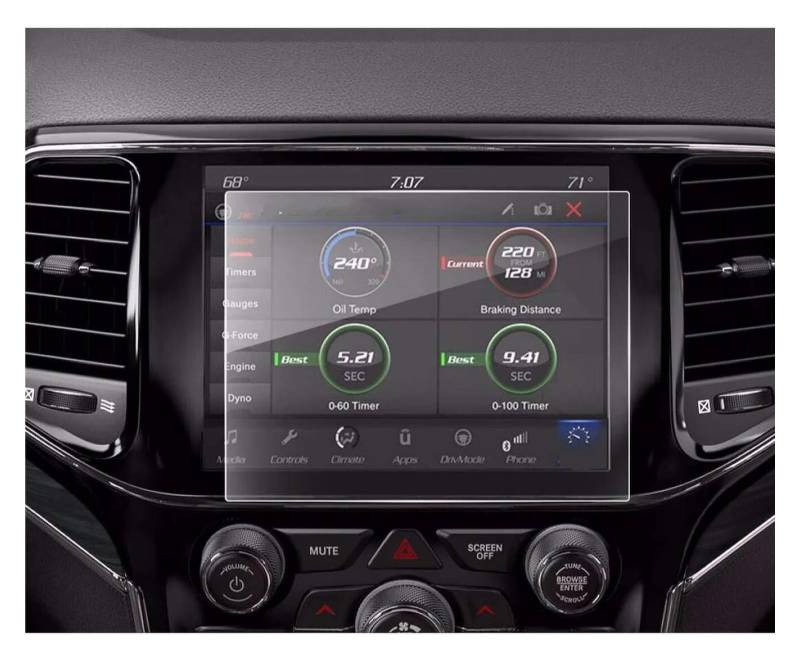 Navigation Schutzfolie Für Jeep Für Grand Für Cherokee 2019 2020 2021 Auto 8.4 Zoll Gehärtetes Glas Touchscreen Schutzfolie Digital Cockpit Schutzfolie von XJJLYQ