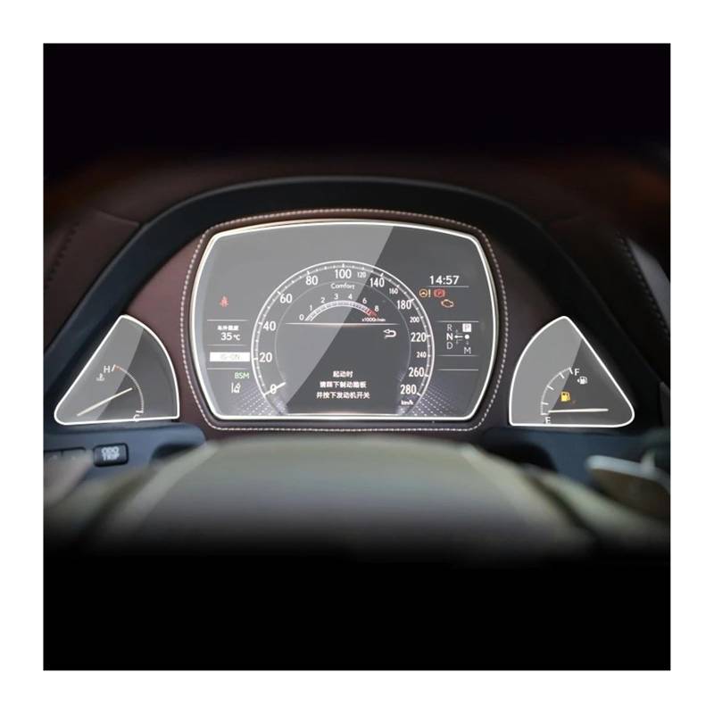 Navigation Schutzfolie Für Lexus Für LS500 Für LS500h 2017 2018 2019 2020 Auto Anti Scratch Transparent TPU Schutz Film GPS Navigator Digital Cockpit Schutzfolie von XJJLYQ