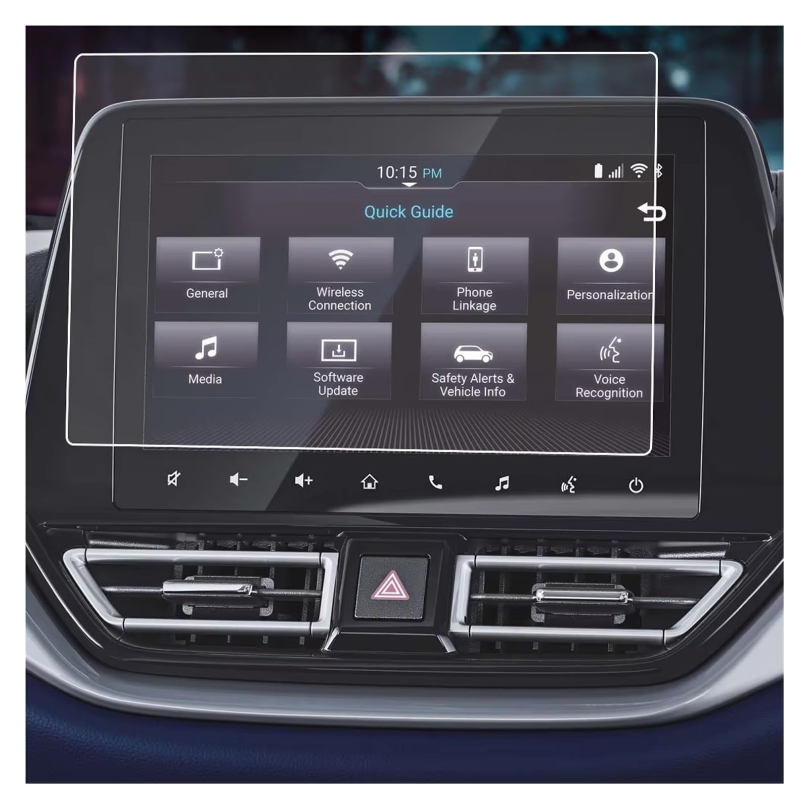 Navigation Schutzfolie Für Suzuki Für Baleno 2022 2023 2024 9 Zoll Auto-Infotainment-Radio GPS-NavigationGehärtetes Glas Displayschutzfolie Digital Cockpit Schutzfolie von XJJLYQ