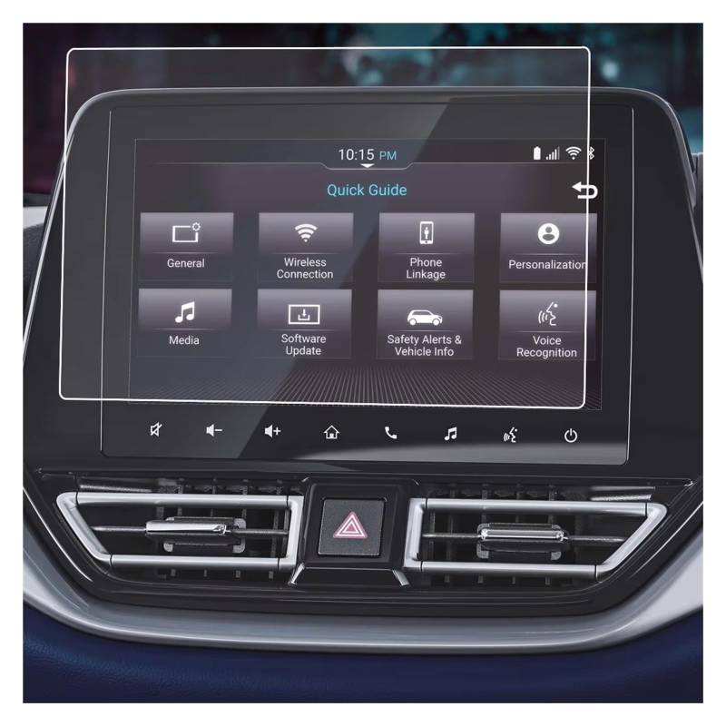 Navigation Schutzfolie Für Suzuki Für Baleno 2022 2023 2024 9 Zoll Auto-Infotainment-Radio GPS-NavigationGehärtetes Glas Displayschutzfolie Digital Cockpit Schutzfolie von XJJLYQ
