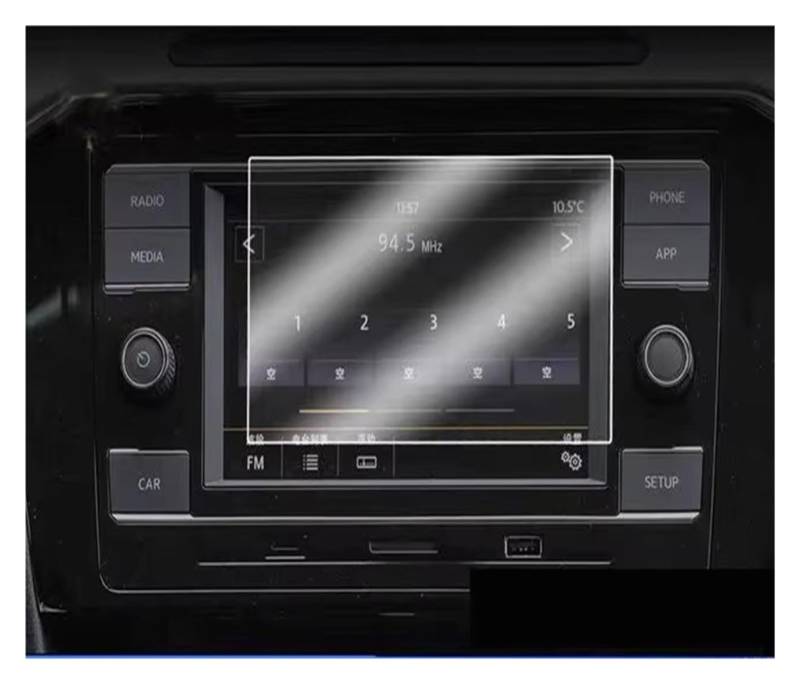 Navigation Schutzfolie Für VW Für T-ROC 2018 2019 2020 Gehärtetem Glas Auto Navigation Displayschutzfolie LCD Display Film Dashoard Panel Abdeckung Digital Cockpit Schutzfolie(6.5 inch) von XJJLYQ