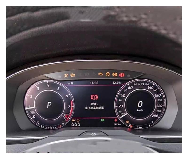 Navigation Schutzfolie Für VW Für Tiguan 2018 Instrumententafel 12.3 Zoll Displayschutzfolie Aus Gehärtetem Glas Auto-Innenaufkleber Digital Cockpit Schutzfolie von XJJLYQ